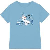 Disney Frozen Olaf Is Wayyy Cool kids t-shirt in Light Blue | Size: 12-13 Years