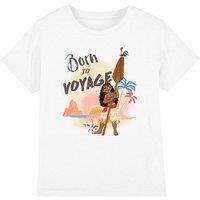 Moana Girl's Born To Voyage T-Shirt White | Size: 12-13 Years