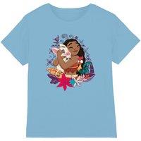 Disney Moana Pua Hei Hei Love kids t-shirt in Light Blue | Size: 12-13 Years