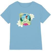 Disney The Princess & The Frog Floral Bayou Beauty With Tiana kids t-shirt in Light Blue | Size: 12-13 Years