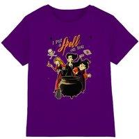 Disney Hocus Pocus Witches Spell Kids T-Shirt Purple | Size: 3-4 Years