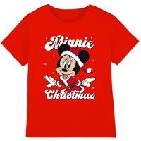 Minnie Mouse Santa For Christmas Kids T-Shirt Red | Size: 5-6 Years
