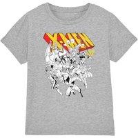 X-Men Retro Team Kids T-Shirt Light Grey | Size: 12-13 Years