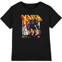 X-Men Wolverine Info Kids T-Shirt Black | Size: 7-8 Years