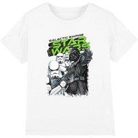 Star Wars Galactic Empire Darth Vader Sketch Kids T-Shirt, White | Size: 12-13 Years