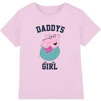 Hasbro Girl's Peppa Pig Daddy'S Girl Girls T-Shirt, Light Pink | Size: 7-8 Years