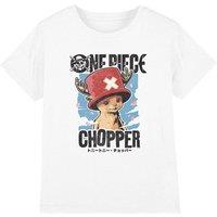 One Piece Boy's Chopper Portrait Kids T-Shirt, White | Size: 7-8 Years