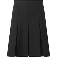 David Luke Girl's Junior Inverted Pleated Skirt in Black | Size: 3-4 Years