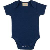 Larkwood Boy's Short Sleeved Body Suit With Envelope Neck Opening in Navy | Size: 6-12 m