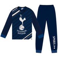 Tottenham Hotspur FC Boy's Kids Sublimation Long Pyjamas in Navy | Size: 9-10 Years