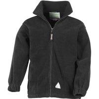 Result Full Zip Active Anti Pilling Fleece Jacket in Black | Size: 3-4 Years