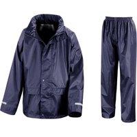 Result Core Rain Suit Jacket & Trousers Set in Navy | Size: 3-4 Years