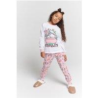 Brand Threads Girl's Girls Hello Kitty Pyjama Set in Pink | Size: 9-10 Years
