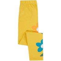 Frugi Girl's Luana Leggings in Yellow | Size: 3-6 m