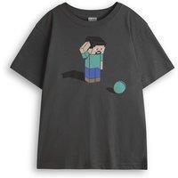 Minecraft Boy's Short Sleeved T-Shirt | Boys Black | Official Merch | Size: 5-6 Years