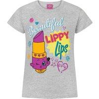 Shopkins Girl's Short Sleeved T-Shirt | Grey | Official Merch | Size: 3-4 Years