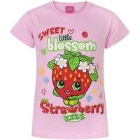 Shopkins Girl's Short Sleeved T-Shirt | Pink | Official Merch | Size: 3-4 Years