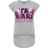 Star Wars Girl's Short Sleeved T-Shirt | Girls Grey | Official Merch | Size: 11-12 Years