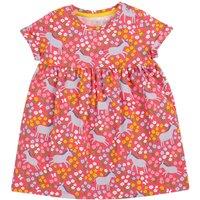 Frugi Girl's Ellen Dress in Pink | Size: 0-3 m