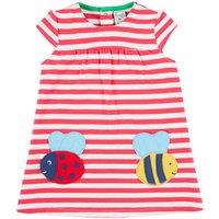 Frugi Girl's Little Layla Dress in Red | Size: 0-3 m