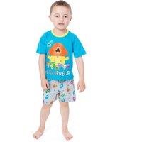 Hey Duggee Boy's Short Sleeve Short Leg Pyjama Set | Blue | Official Merch | Size: 18-24 m