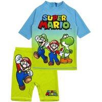 Nintendo Boy's 2 Piece Swim Set | Blue | Official Merch | Size: 3-4 Years
