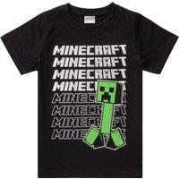 Minecraft Boy's Short Sleeved T-Shirt | Boys Black | Official Merch | Size: 11-12 Years