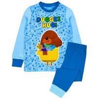 Hey Duggee Boy's Long Sleeve Long Leg Pyjama Set | Blue | Official Merch | Size: 2-3 Years