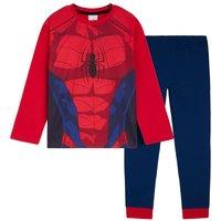 Marvel Boy's Boys Spiderman Pyjama Set in Blue | Size: 9-10 Years