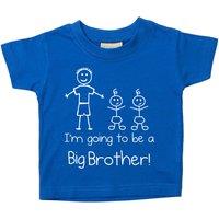 60 SECOND MAKEOVER Boy's I'm Going To Be A Big Brother Twins Blue T-Shirt | Size: 18-24 m