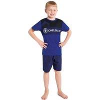 Chelsea FC Boy's Short Pyjama Set in Blue | Size: 9-10 Years
