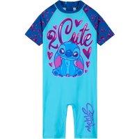 Disney Girl's Stitch Swimming Costume One Piece in Blue | Size: 3-4 Years