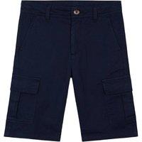 CityComfort Boy's Cargo Shorts Comfy Casual Pockets Cotton Summer Bottoms in Navy | Size: 9-10 Years