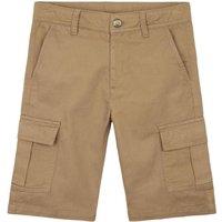 CityComfort Boy's Cargo Shorts Comfy Casual Pockets Cotton Summer Bottoms in Beige | Size: 4-5 Years