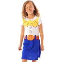 Disney Girl's Short Sleeve Skater Dress | White | Official Merch | Size: 2-3 Years