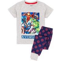 Marvel Boy's Long Sleeve Long Leg Pyjama Set | Grey | Official Merch | Size: 3-4 Years