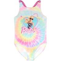 Barbie Girl's 1 Piece Swimming Costume | Multicoloured | Official Merch | Size: 3-4 Years