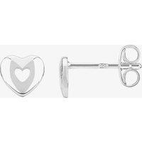 Fleur Kids Sterling Silver Heart Stud Earrings ANE001304