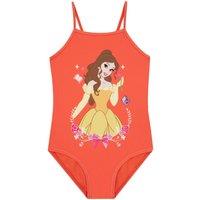 Disney Girl's Belle Swimsuit in Orange | Size: 3-4 Years