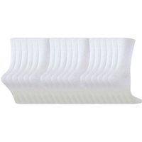 Sock Snob Boy's 18 Pairs Multipack Colourful Soft Breathable Cotton Socks in White | Size: 7-10 Years