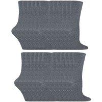 Sock Snob Boy's 24 Multipack of Cotton Rich Socks | Ideal Socks in Grey | Size: 7-10 Years