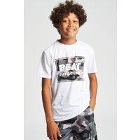 Beat Boyz Club Boy's 'Disguise' Camo Logo T-Shirt in Dark Grey | Size: 13-14 Years