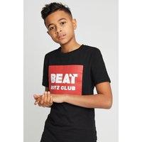 Beat Boyz Club Boy's 'Logo' Cotton T-Shirt in Black | Size: 9-10 Years