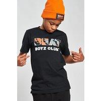 Beat Boyz Club Boy's 'Atmospheric' Geo Logo Print T-shirt in Black | Size: 11-12 Years