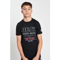 Beat Boyz Club Boy's 'Bossy' Slogan T-shirt in Black | Size: 7-8 Years