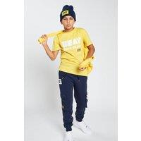 Beat Boyz Club Boy's 'Barcode' Bold Slogan T-Shirt in Bright Yellow | Size: 11-12 Years