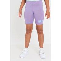 Beat Girlz Club Girl's 'Back Flip' Cycle Shorts in Lilac | Size: 11-12 Years
