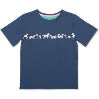 Kite Girl's Flora & Friends T-Shirt in Navy | Size: 6-9 m