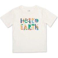 Kite Hello Earth T-Shirt in Cream | Size: 9-12 m