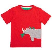 Kite Boy's Rhino Pals T-Shirt in Red | Size: 8 Years